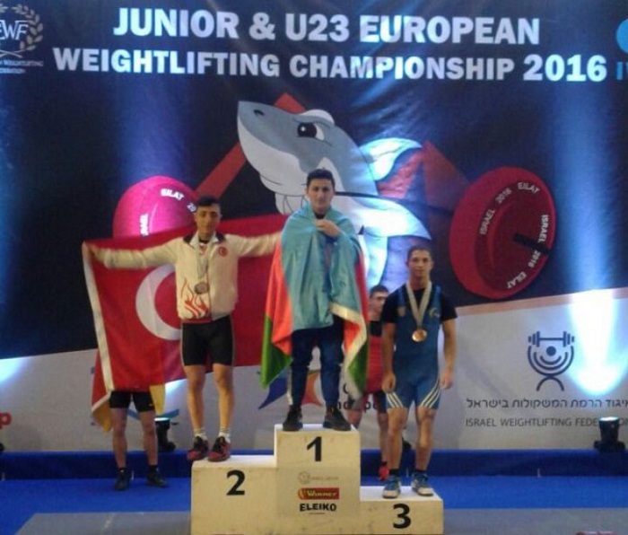 Azerbaijani weightlifter claims European bronze 